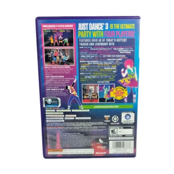 Ubisoft Just Dance 3 Microsoft Xbox 360, 2011 Complete - Picture 3 of 3